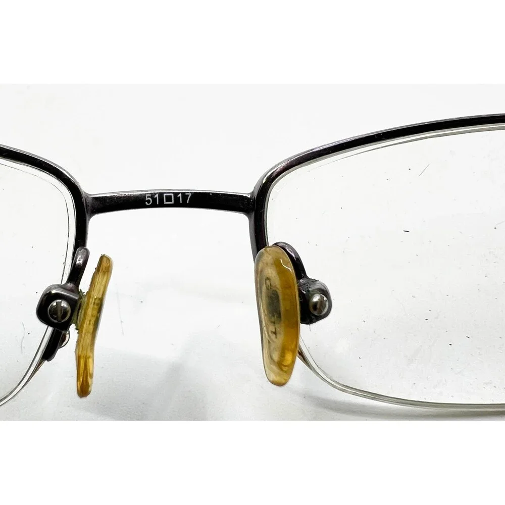 Gant Eyeglasses Womens Purple Half Rim Rectangular Frames 51-17-135